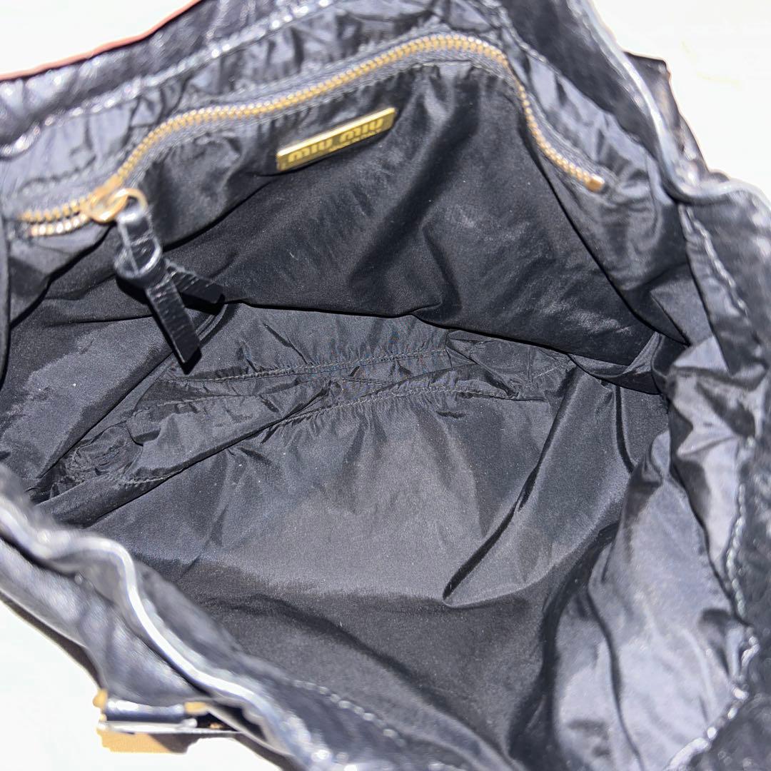 バッグ 00s archive miumiu leather hand bag