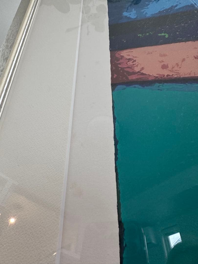 ロジェ・ボナフェ　「青い丘」　リトグラフ　直筆サイン・エディション有り