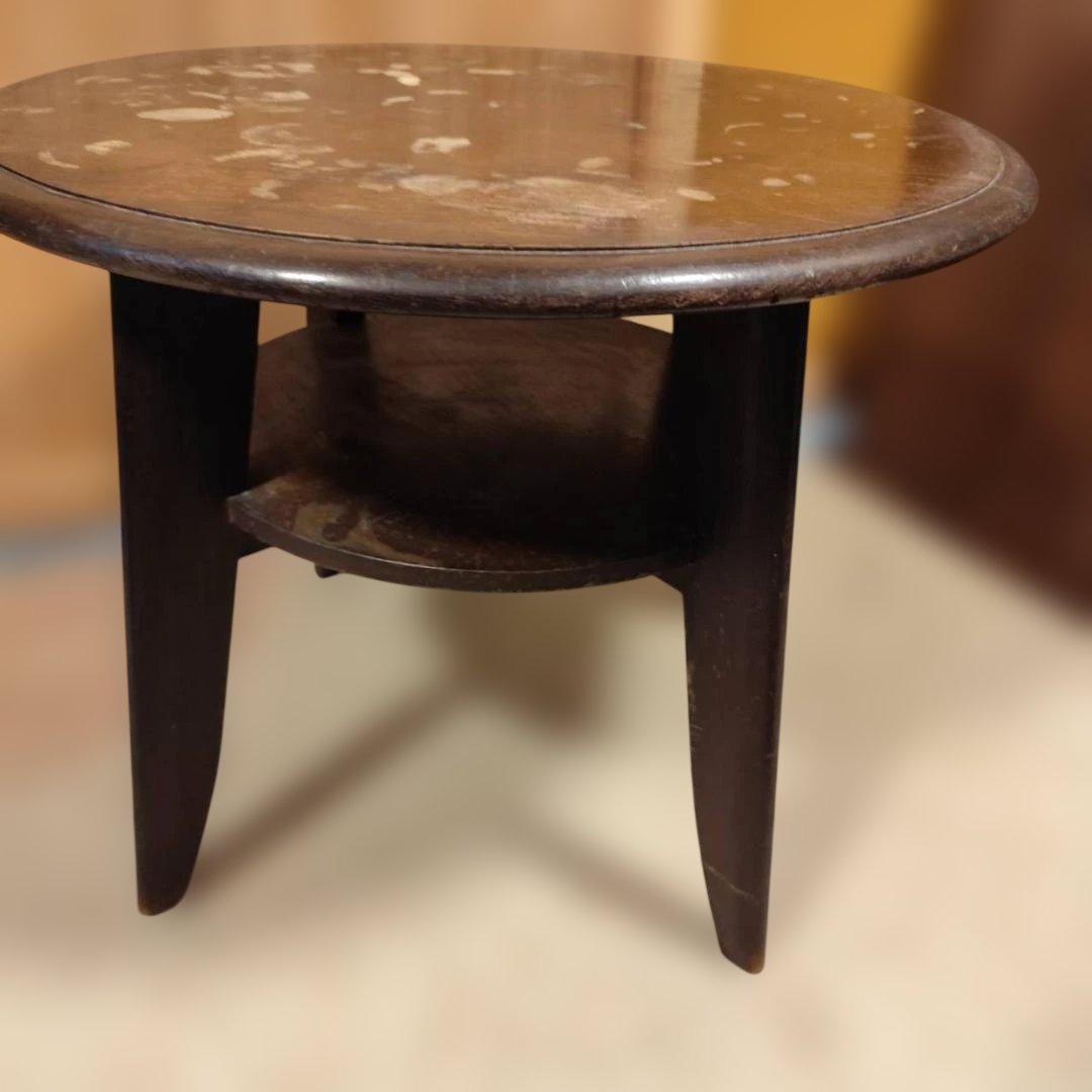 昭和レトロ 無垢材 丸 テーブル アンティーク ノスタルジック ヴィンテージ