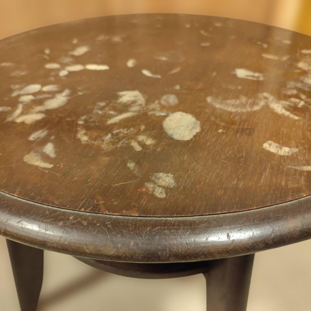 昭和レトロ 無垢材 丸 テーブル アンティーク ノスタルジック ヴィンテージ