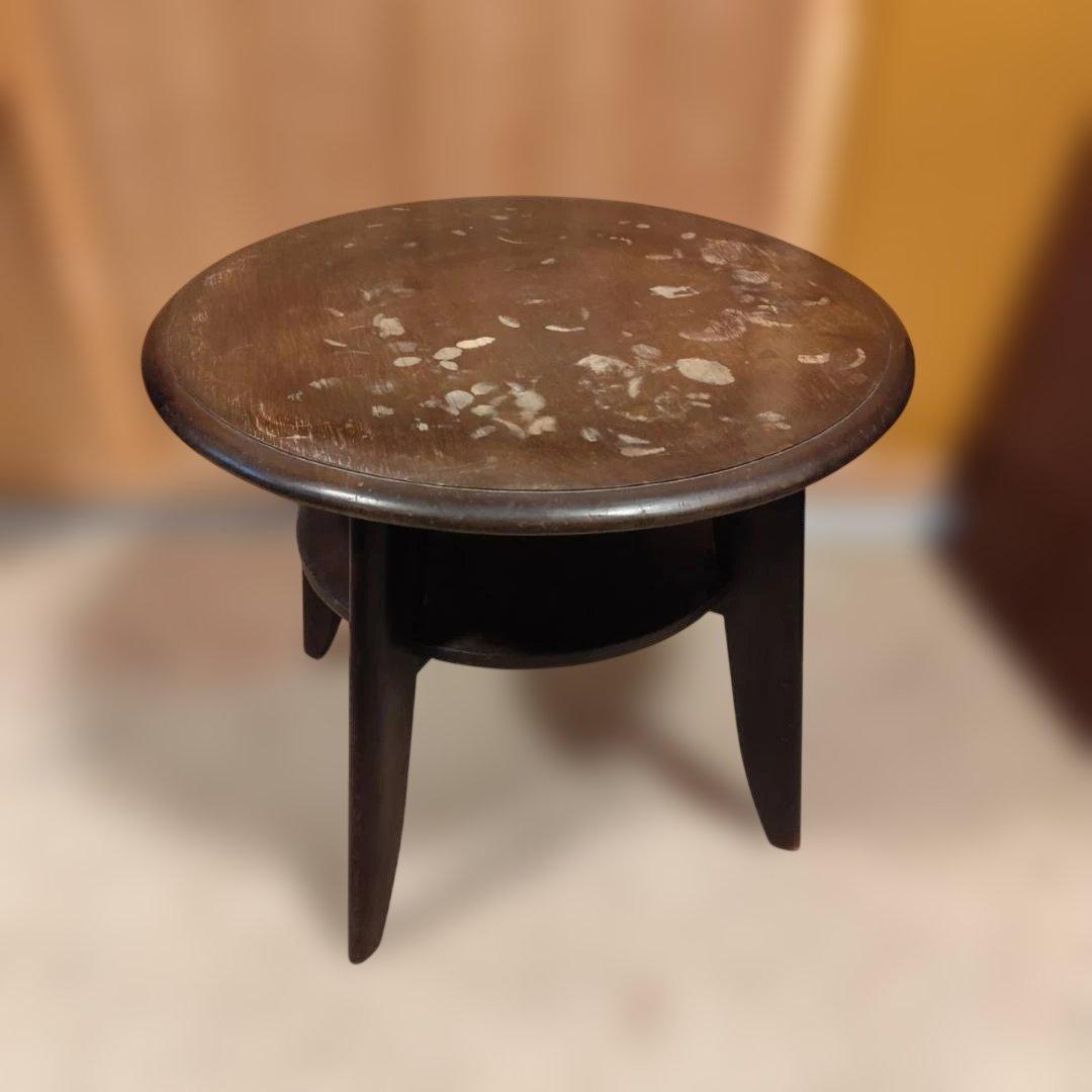 昭和レトロ 無垢材 丸 テーブル アンティーク ノスタルジック ヴィンテージ