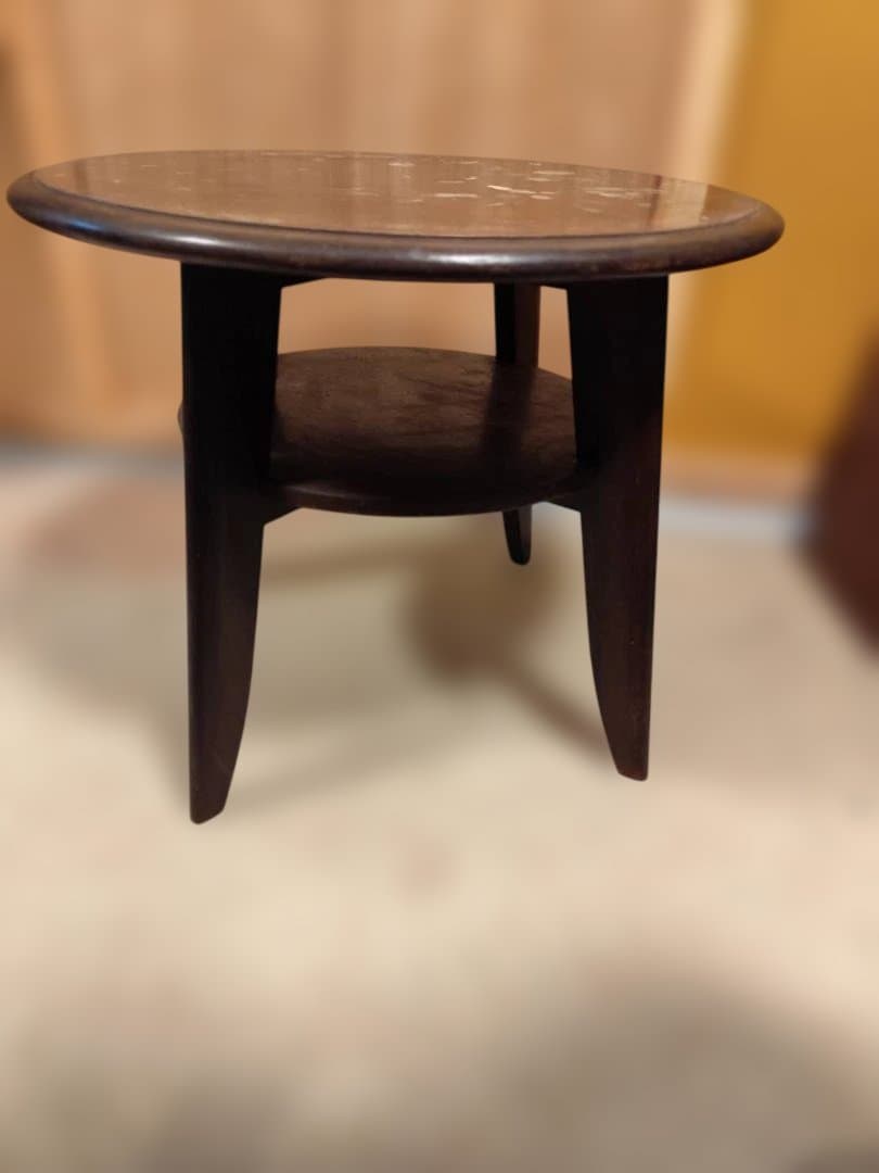 昭和レトロ 無垢材 丸 テーブル アンティーク ノスタルジック ヴィンテージ