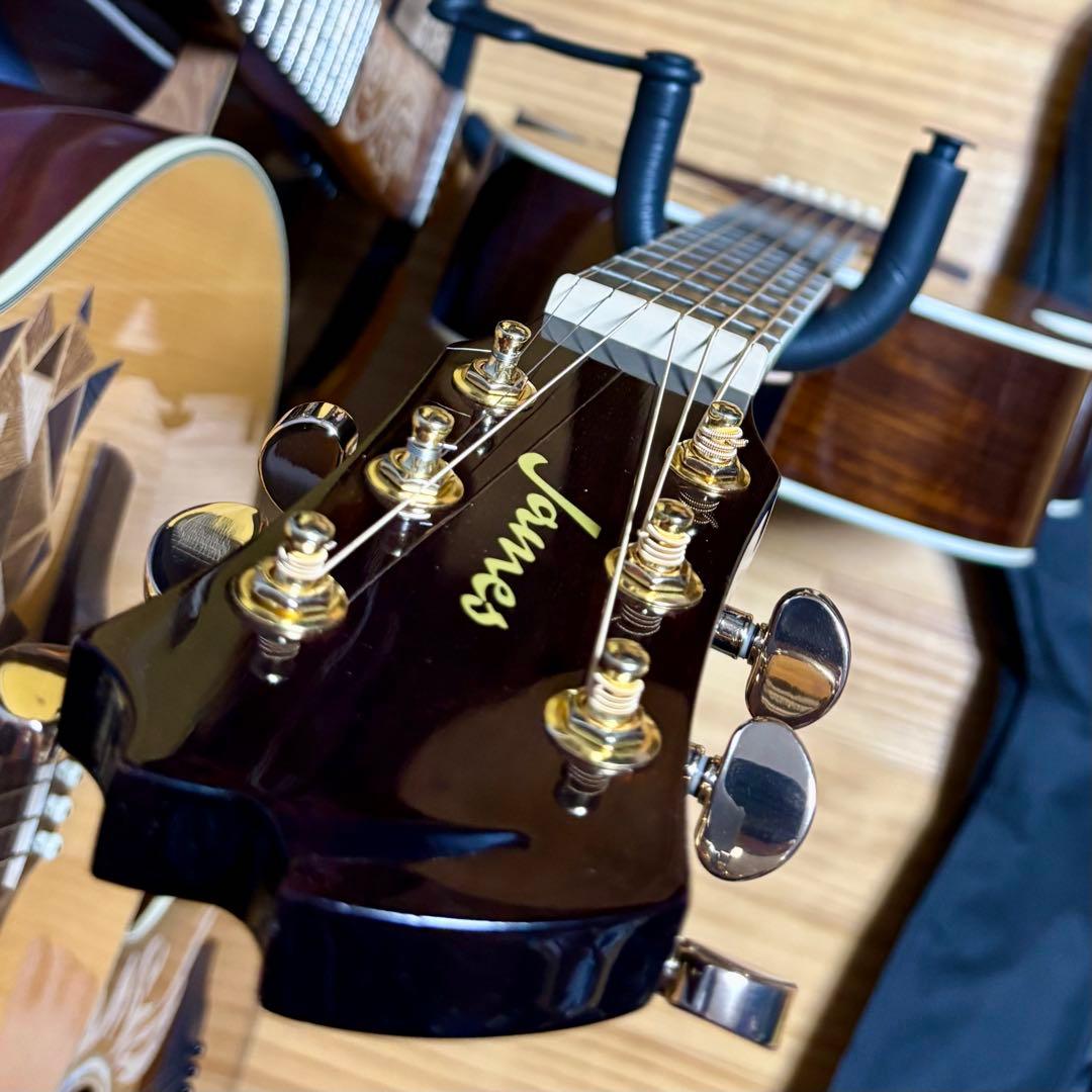 【美品エレアコ】James J500A/ova トップ単板　ソフトケース付き