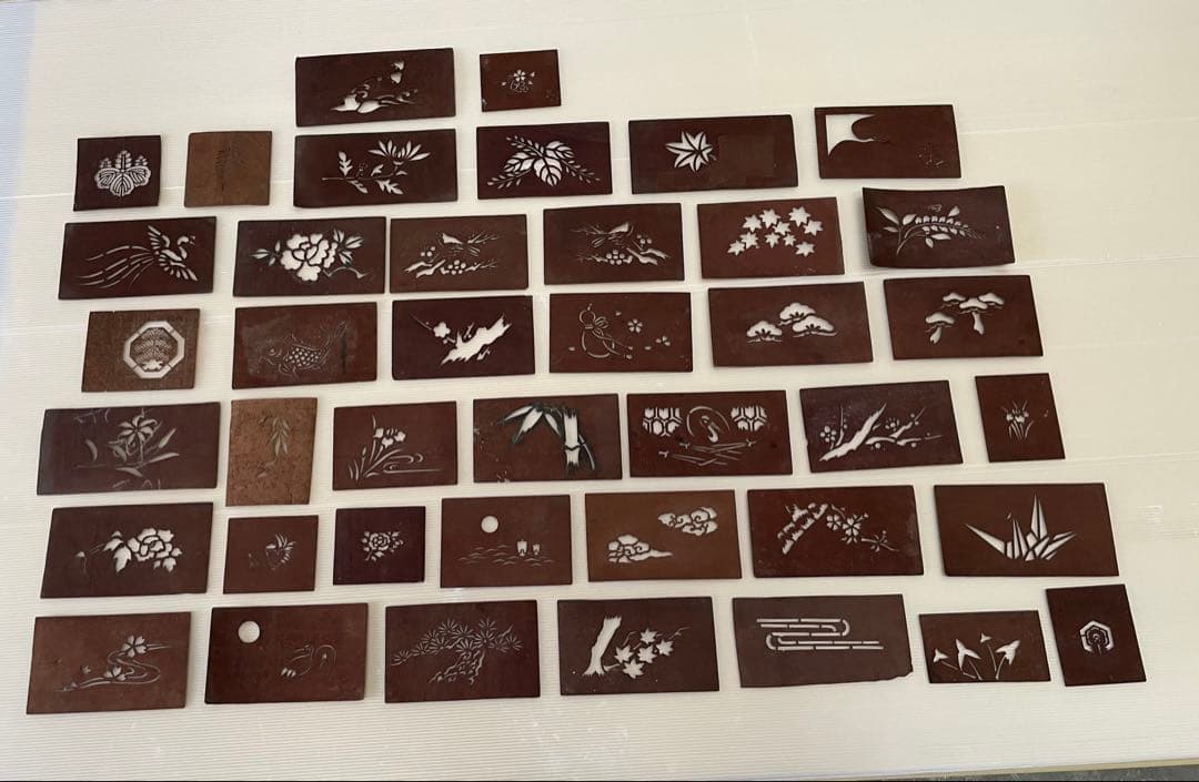 和菓子　すり込み用型紙　41枚セット