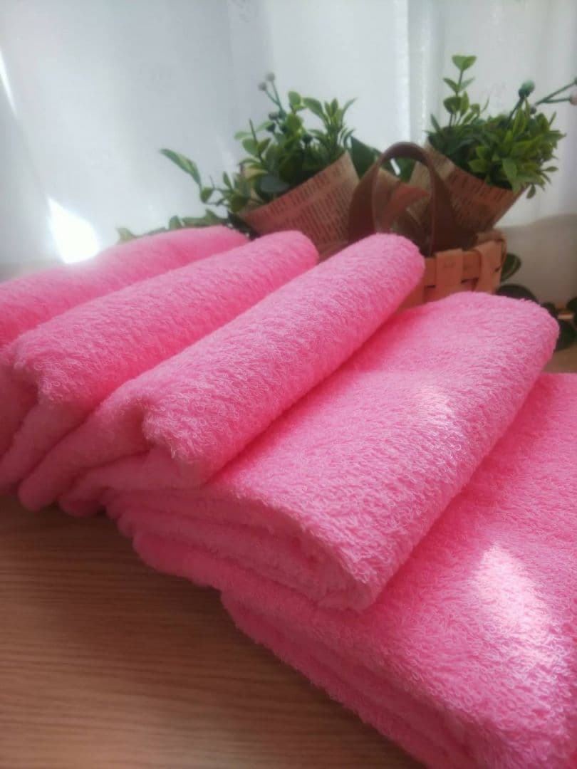 泉州タオル 高級綿糸ピンクフェイスタオルセット20枚 タオル新品 まとめ売り