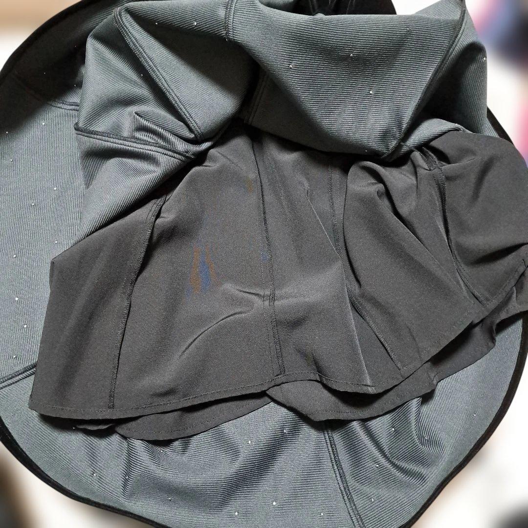 Leja シアースリーブパールビジューベロアマーメイドドレス　M