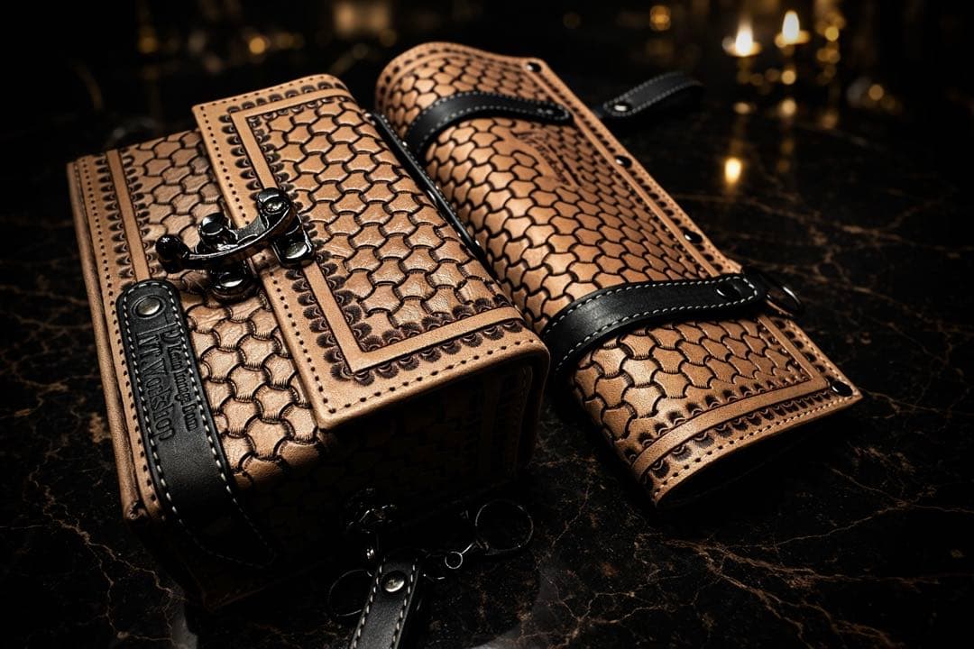 月末SALE！非売品！Pvt.Workshop極CL 本革　デッキケース&ハーフ