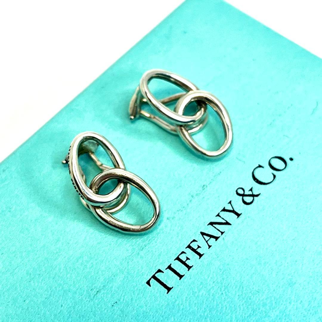 ティファニー オールドティファニー ダブルループ イヤリング シルバー925