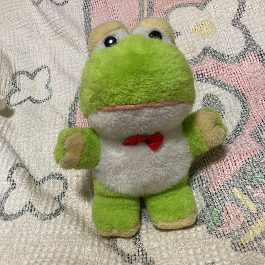 セキグチ　昭和レトロ　カエル　ぬいぐるみ　中古品
