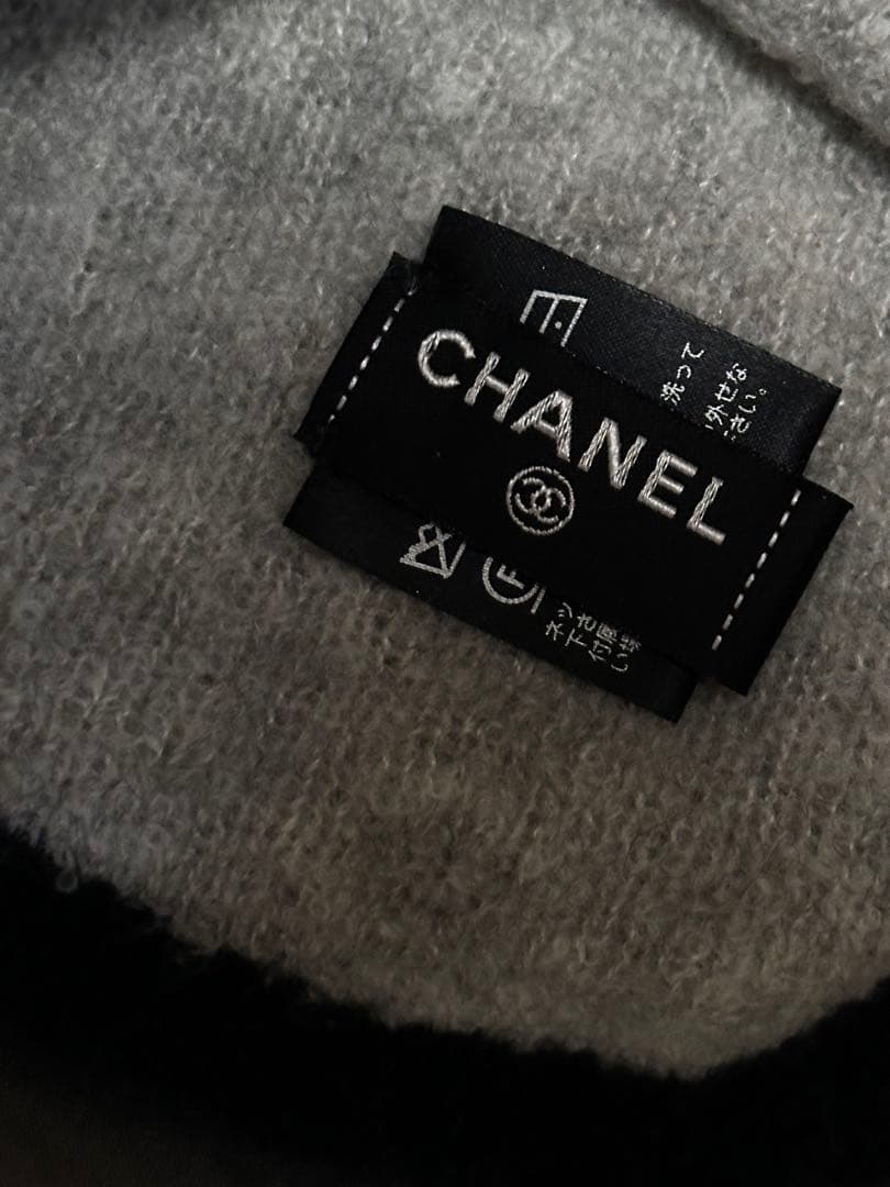 m*a様 CHANEL ニット帽 カシミヤ シルク グレー