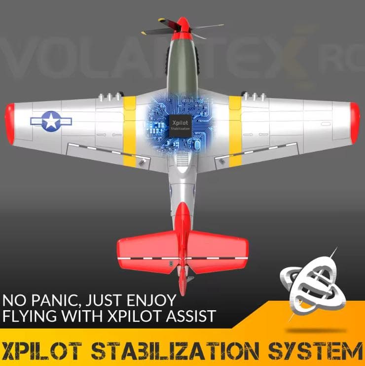 P51D RC飛行機ラジコンマスタング航空機 XPilot 安定化システム付き