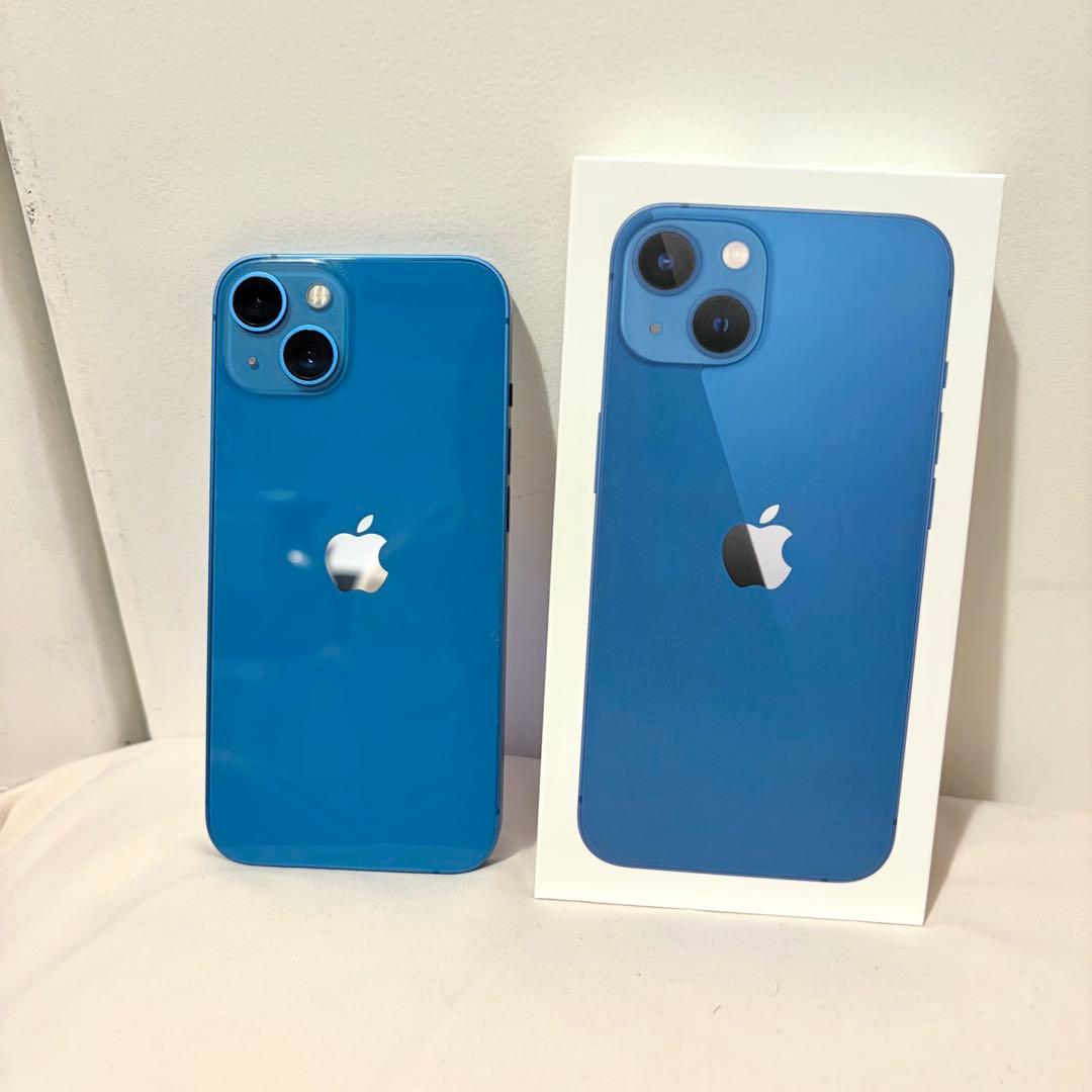 iPhone13 ブルー 256G SIMフリー 美品 箱付き