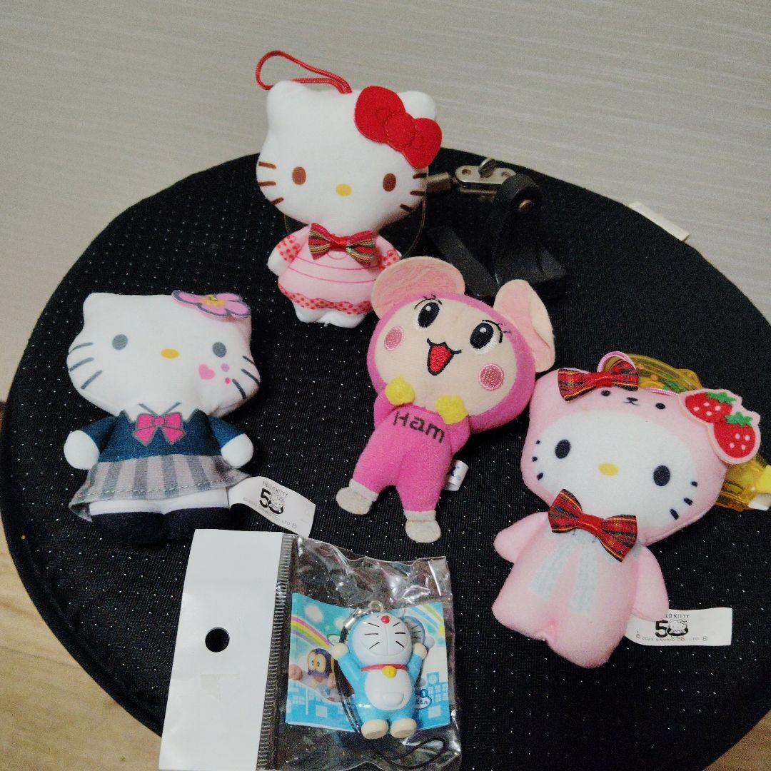 hello Kittyハローキティ ぬいぐるみキーホルダー 5体セット