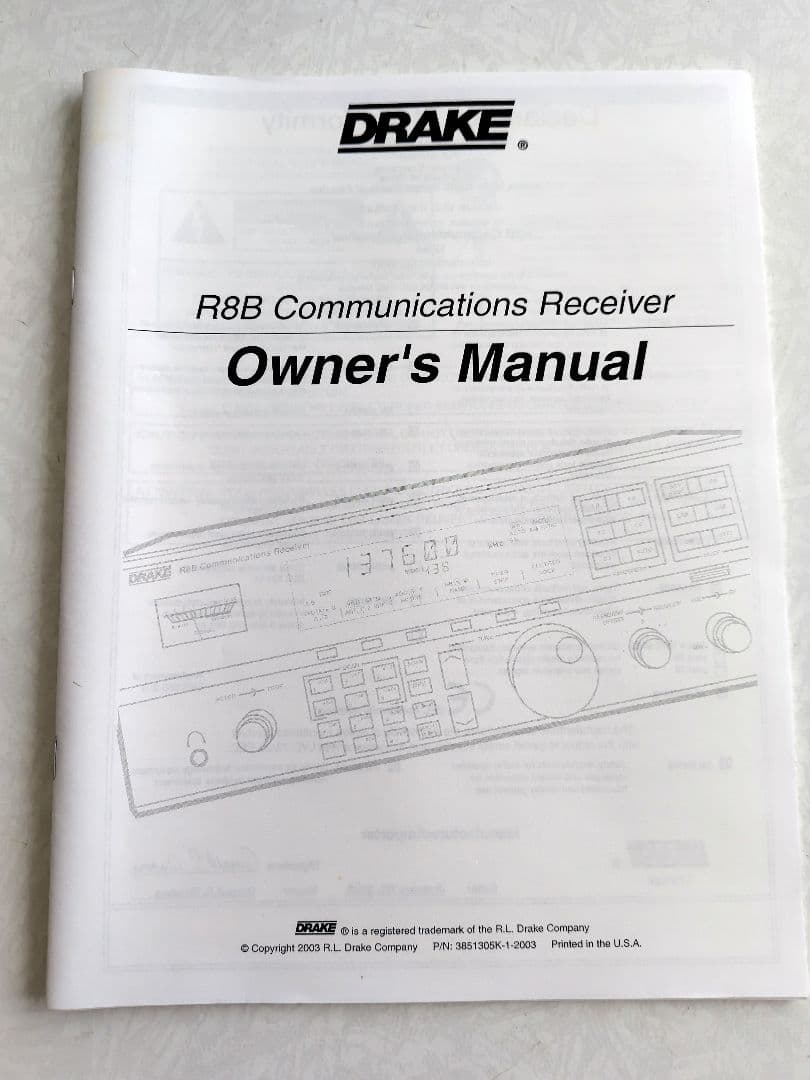 DRAKE　ドレーク　通信型受信機　R8B