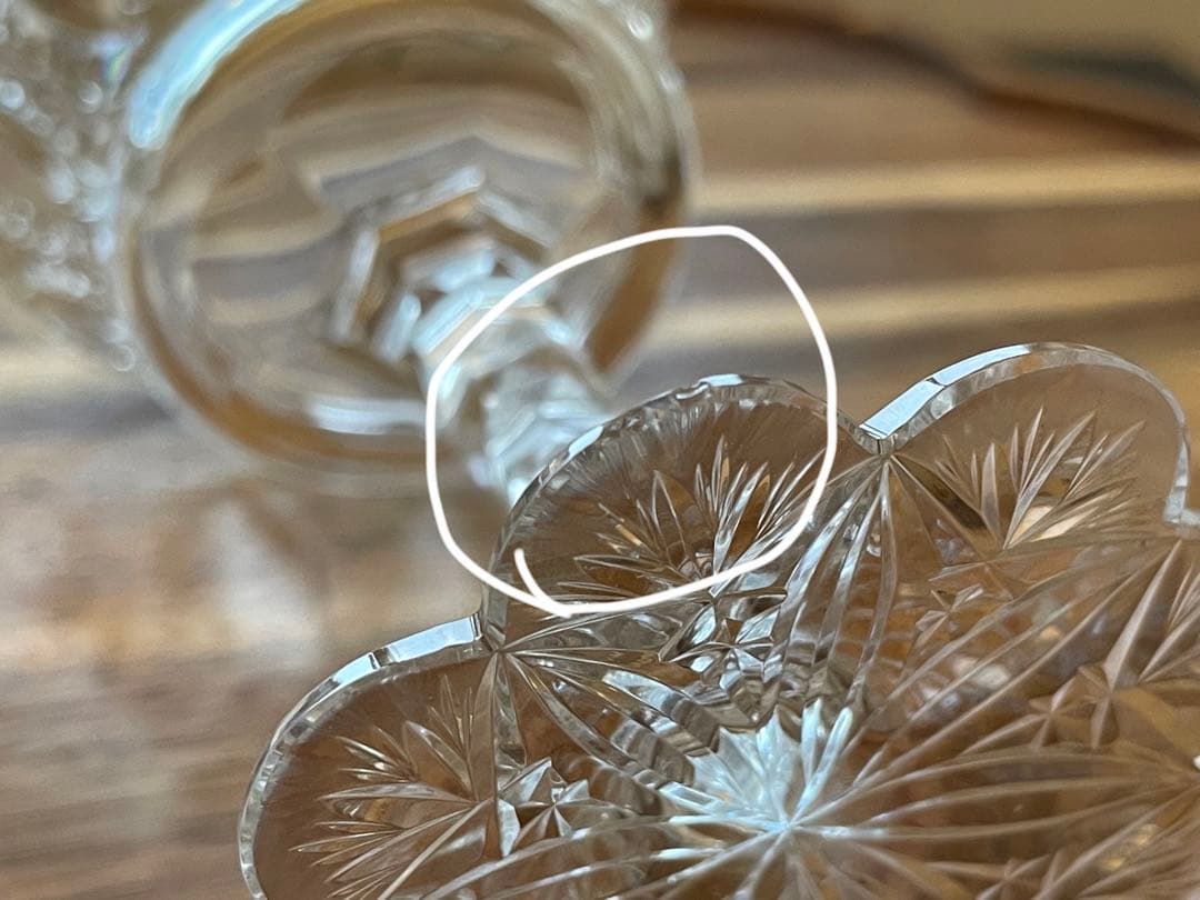 バカラ　グラス　オールドバカラ　2脚　コレクション　アンティーク　ヴィンテージ