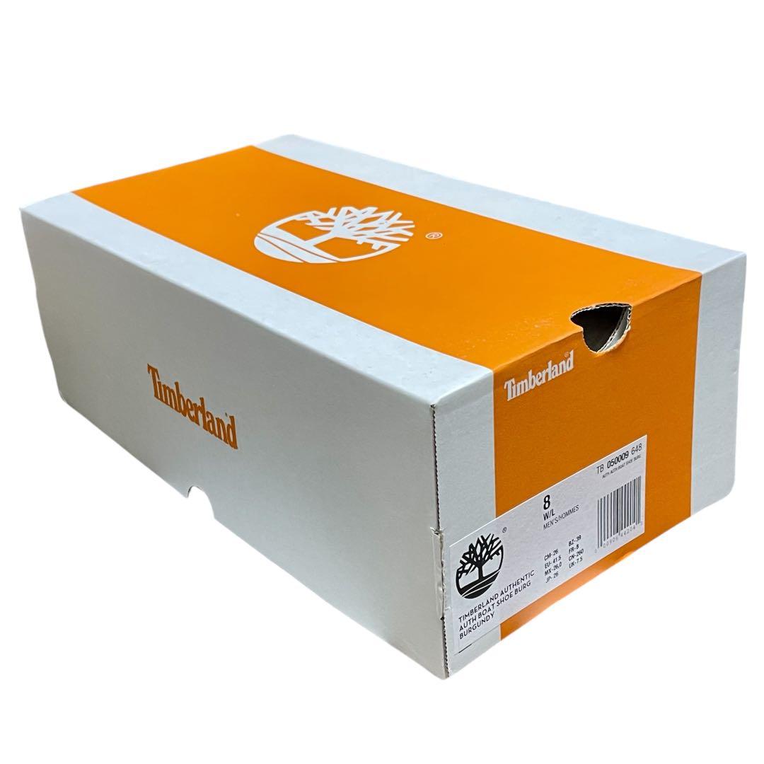 【新品】【未使用】26cm ティンバーランド 3eye モカシン バーガンディ