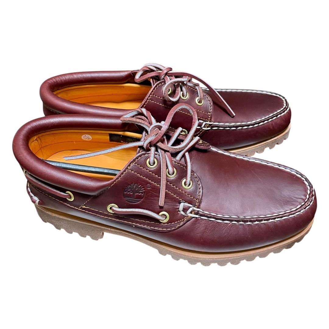【新品】【未使用】26cm ティンバーランド 3eye モカシン バーガンディ