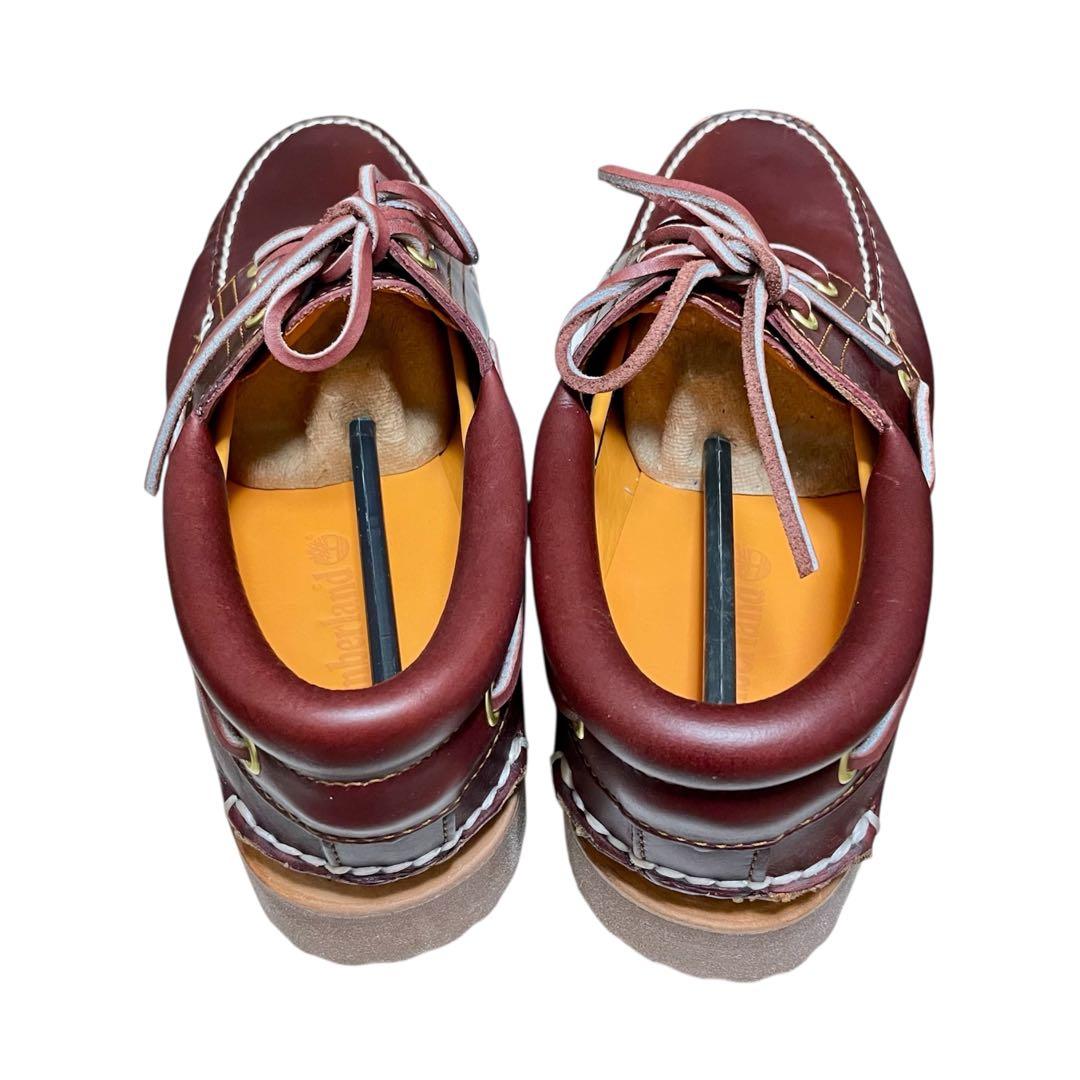 【新品】【未使用】26cm ティンバーランド 3eye モカシン バーガンディ