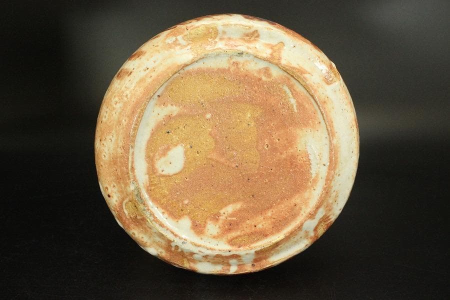 茶道具 紅志野 耳付 水指 芳作 美品(LC845)