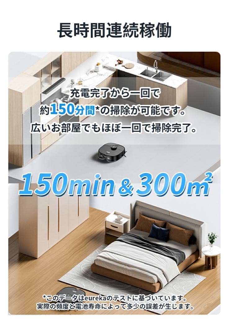 ❤️半額以下❤️ブラック 完全自動化ロボット掃除機 ロボット掃除eurekaJ12