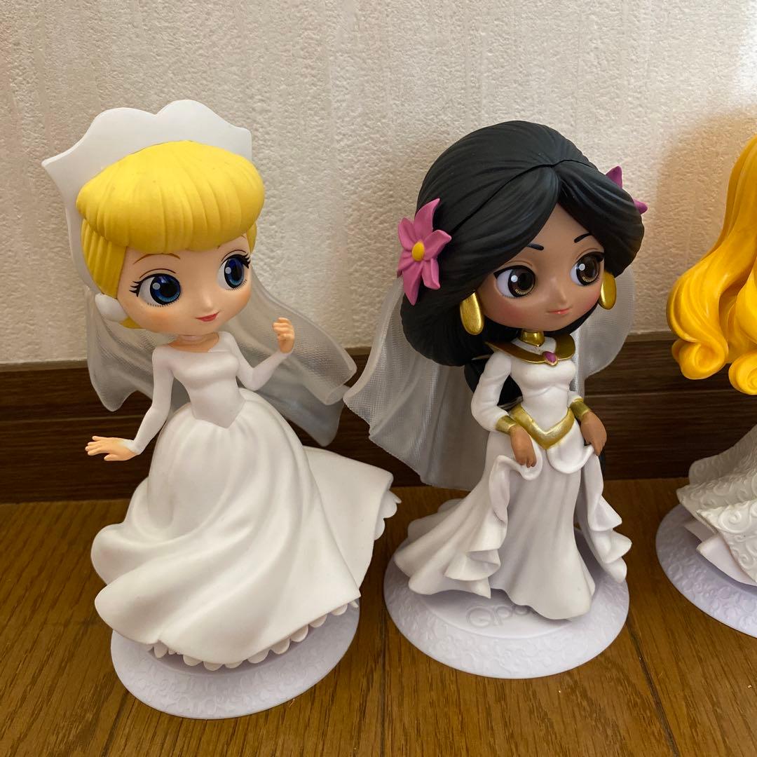 qposket プリンセス　ホワイトカラー　ディズニー　セット　ウエディング