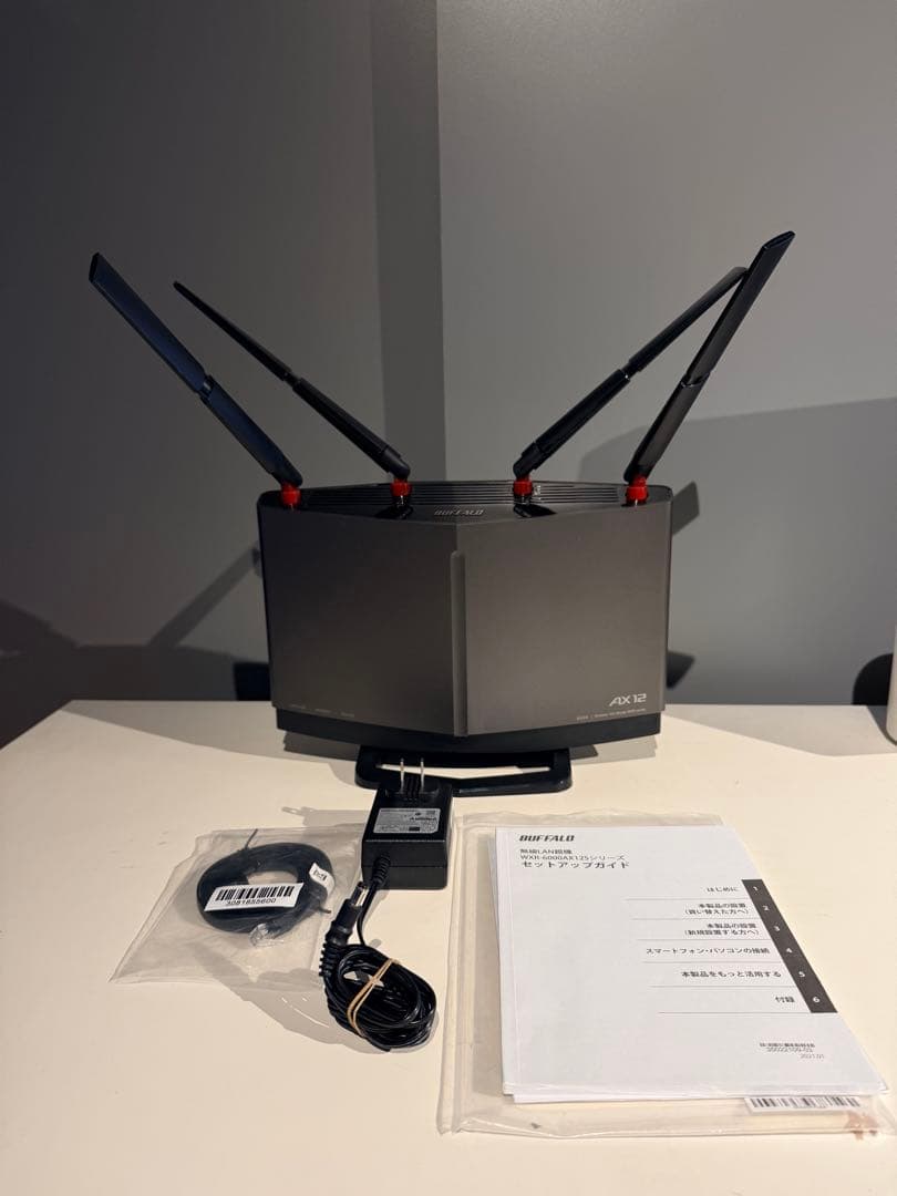 BUFFALO WXR-6000AX12S Wi-Fi6 AX12 使用3ヶ月