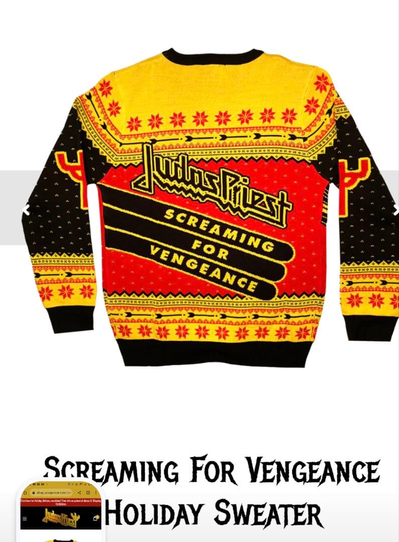 JUDAS PRIEST　アグリーセーター