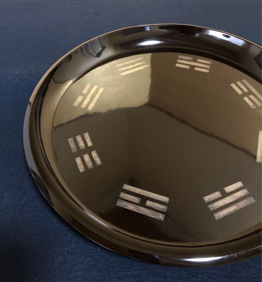 割引❗️《レ》茶道具 真塗 八卦盆 木製漆器 元箱　251125え6