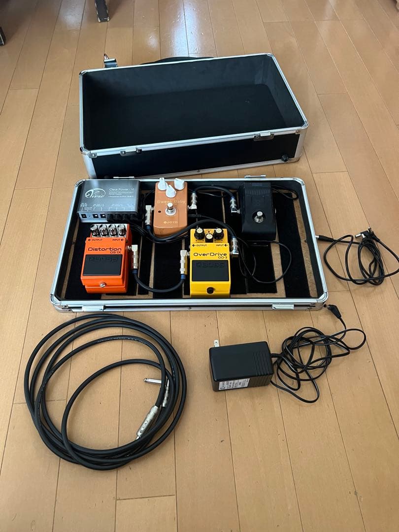 すぐ使える　ギターエフェクター　セット売り(シールド付き)　エフェクターボード