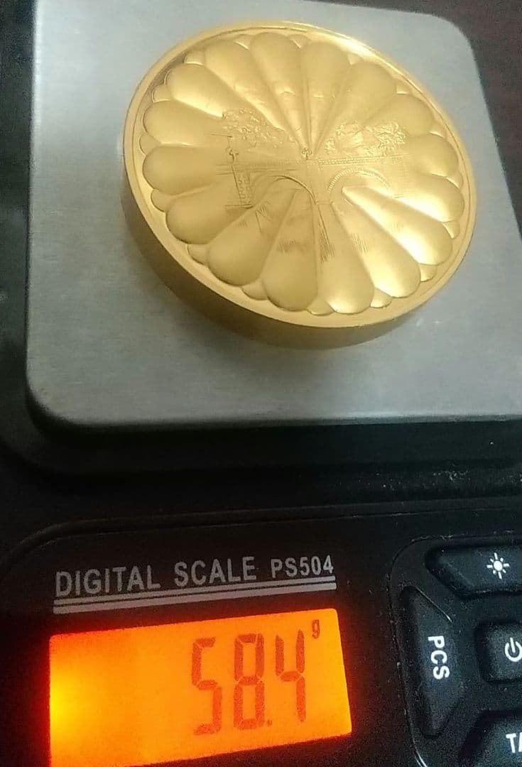 ♡*♡様 匿名配送　御大婚　レトロ限定販売　純金仕上げ　昭和59年　フランクリン