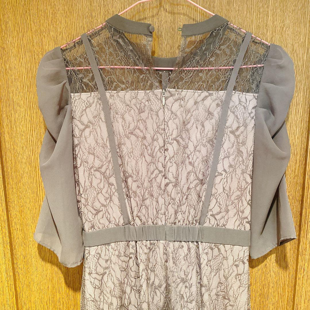 【匿名発送】VANESSA HEART＊パフスリーブミモレ丈ワンピース