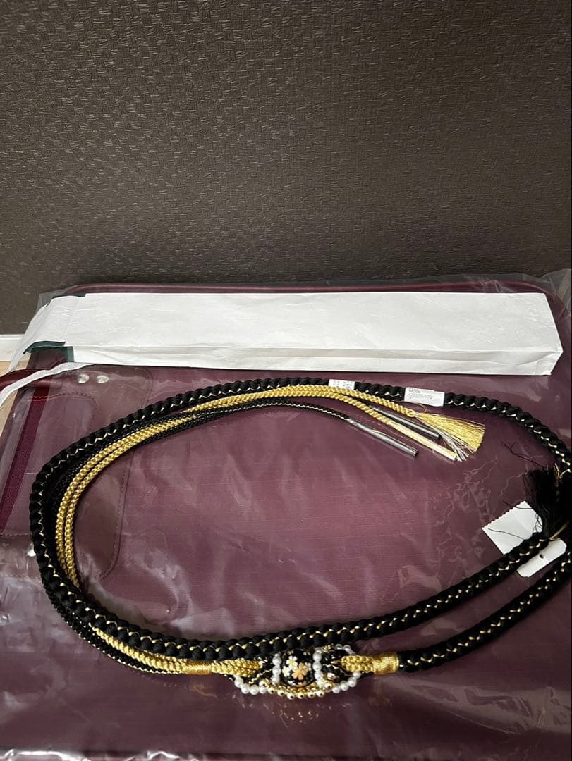 ( ¨̮) 成人式　振袖フルセット新品　彼岸花　個性的　正絹