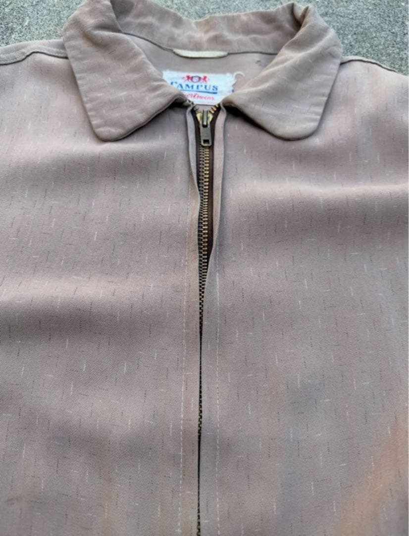 あ*様 50s CAMPUS rayon gabardine jacket 絣