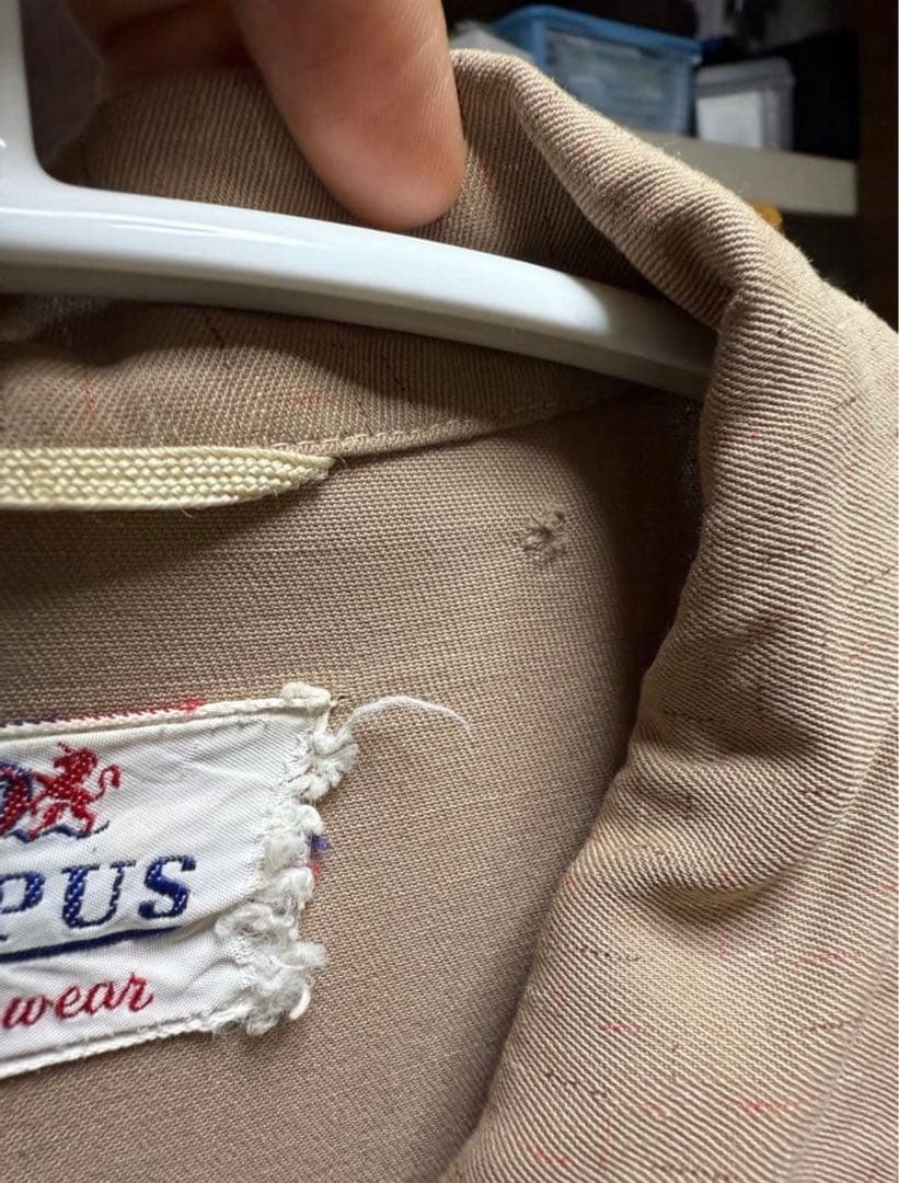 あ*様 50s CAMPUS rayon gabardine jacket 絣