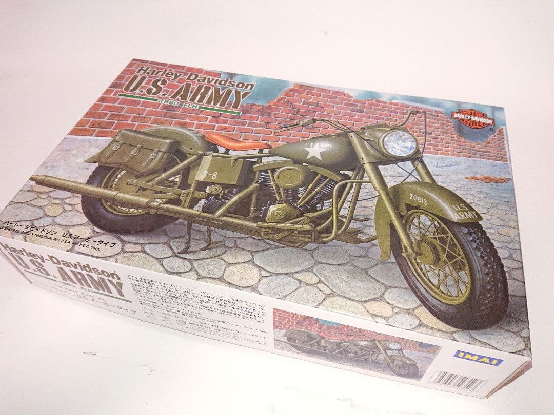 1/12 プラモデル ハーレーダビッドソン USアーミー軍用バイク ステッカー付