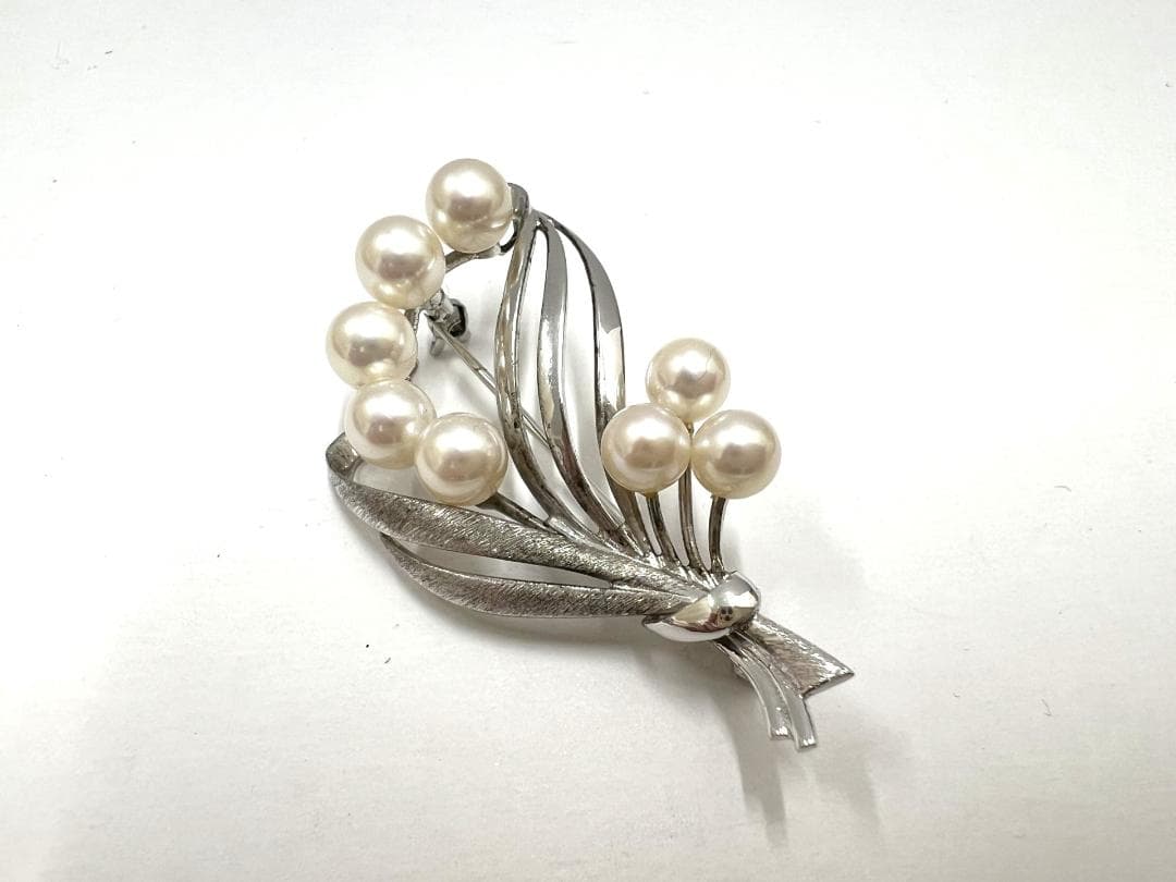 ミキモト MIKIMOTO パールブローチ ケース付き