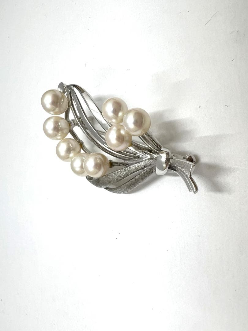 ミキモト MIKIMOTO パールブローチ ケース付き