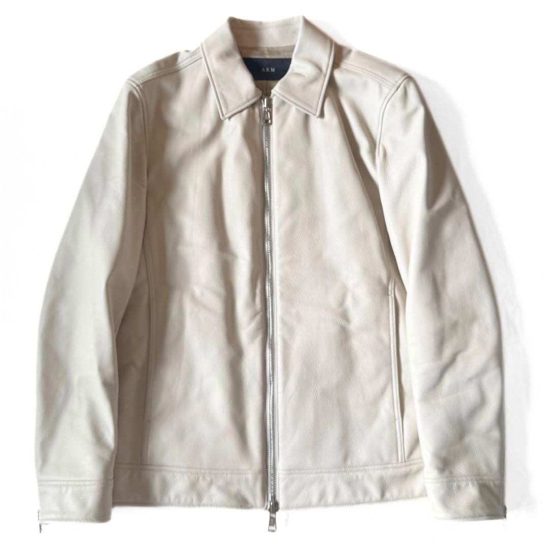 22AW AKM シープ レザー Sライダース ジャケット ニット スウェット