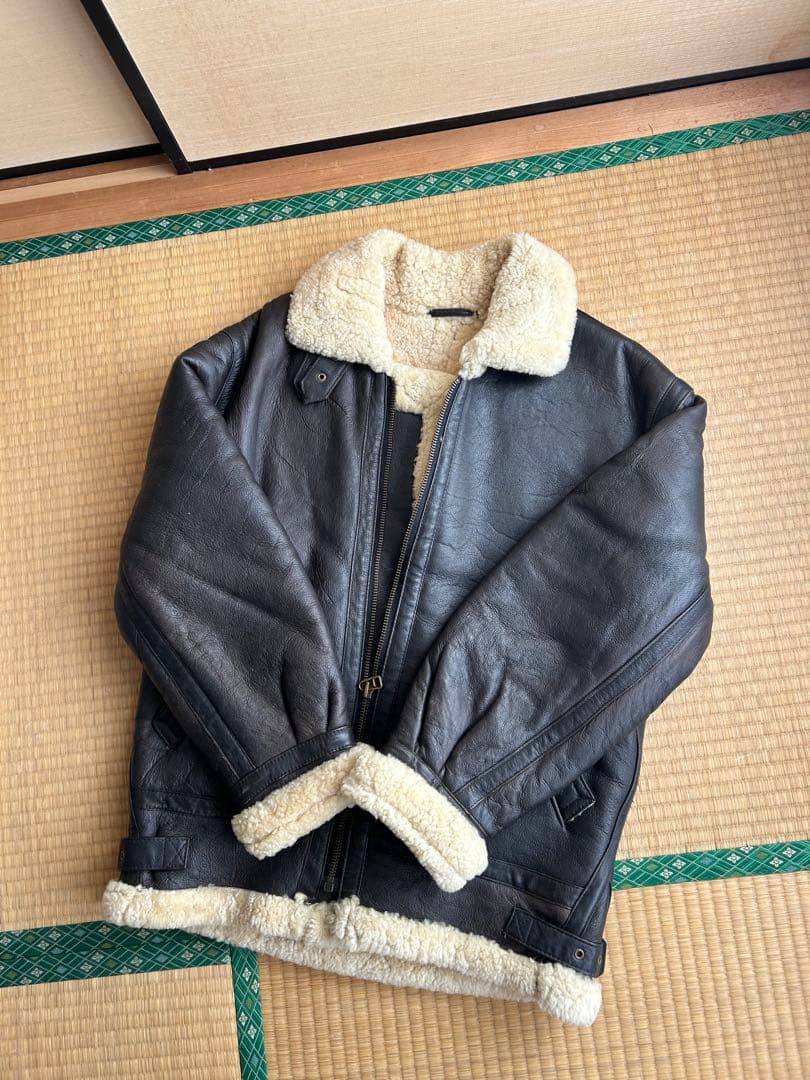 ムートンボア ダークブラウンボアジャケット