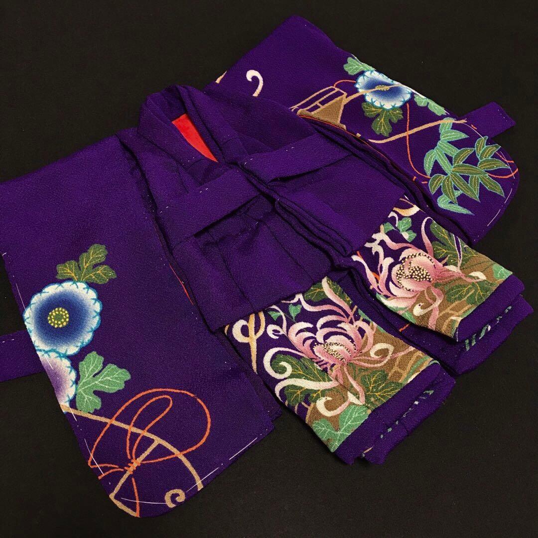 ＊ 市松人形 10号 大正縮緬 アンティーク 袷 着物 ＊ ドール 人形