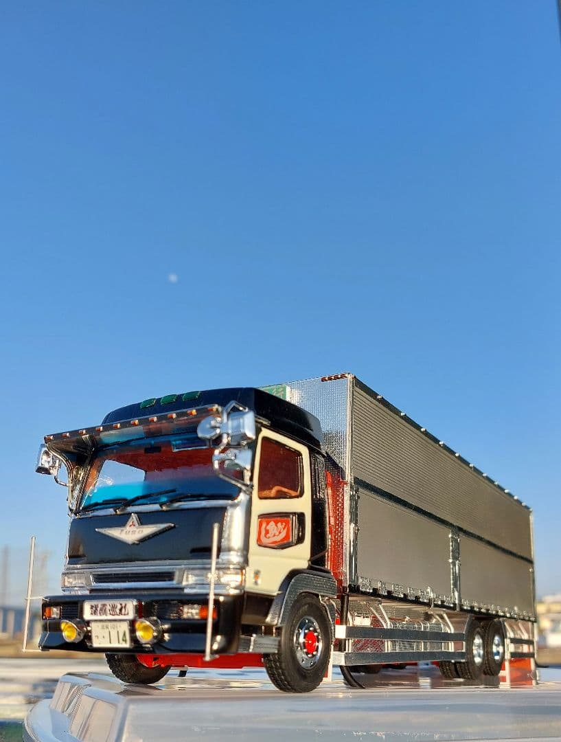 デコトラプラモデル アオシマ 1/32 スーパーグレート ウィング 造りボディ