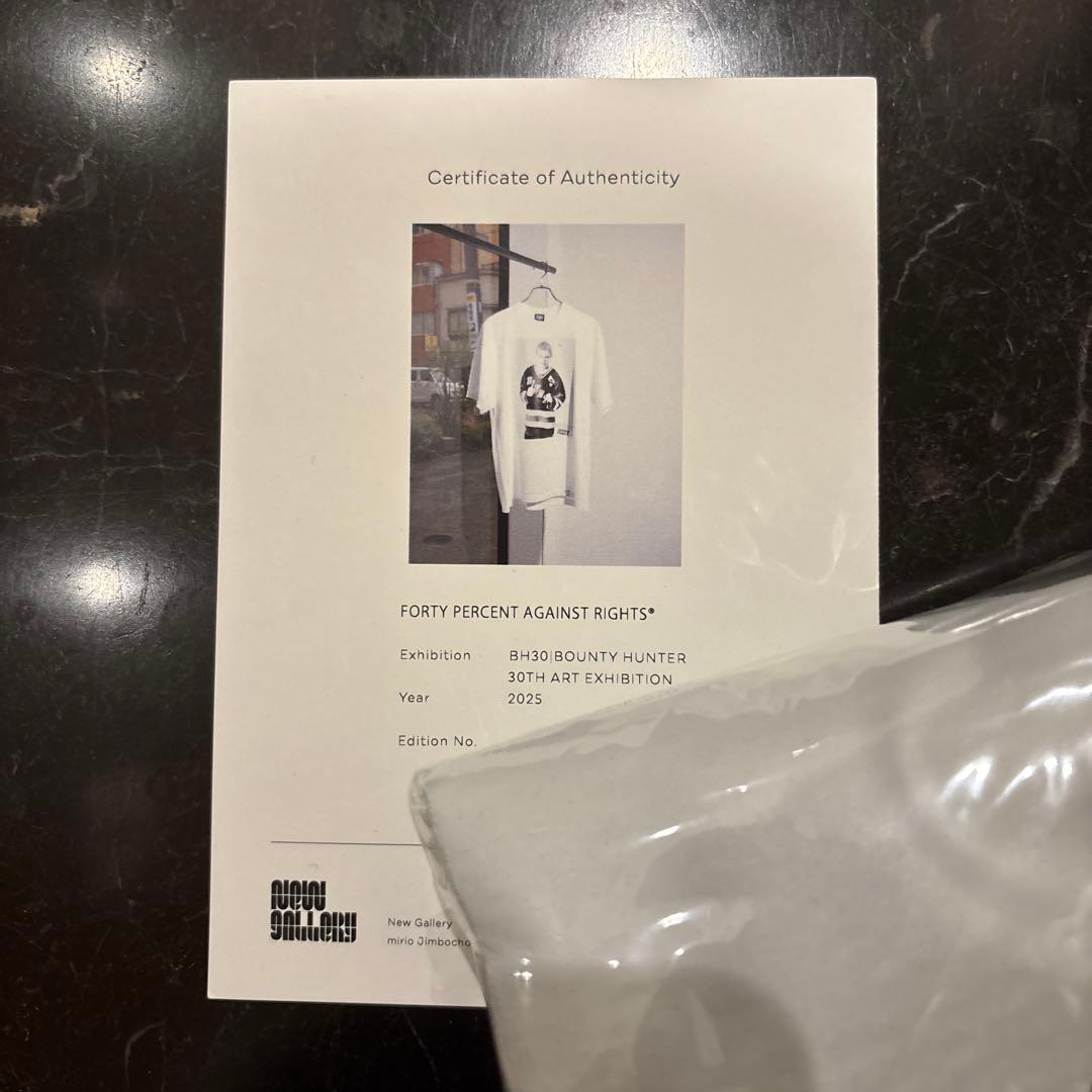 トップス BOUNTY HUNTER 30TH 40% AGAINST RIGHTS L