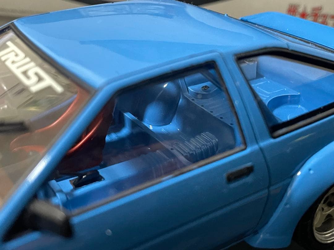 アオシマ　1/24 AE86 レビン　N2 エンジン付き　カスタム
