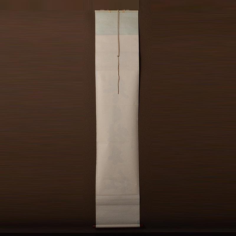 掛軸　大徳寺紫野　小田雪窓筆　一行書　「尽日牡丹紅」　共箱　M　4292