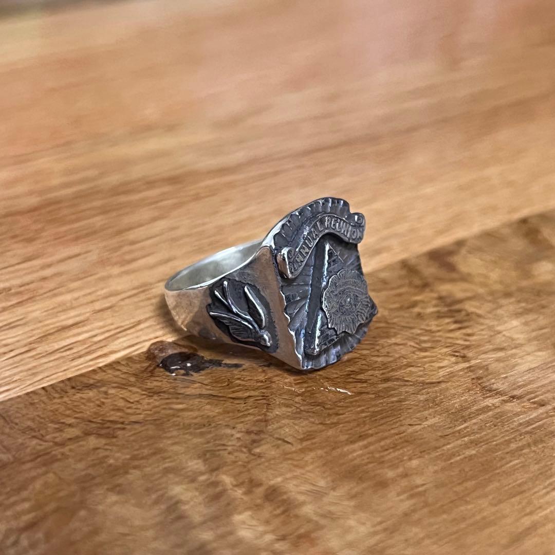 希少 ビンテージ シルバー 925 リング フリーメイソン 16号