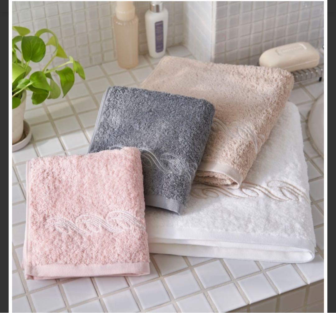 【ホットマン】プレジール　ヘアバスタオル　ハンカチ　８点セット　1秒タオル