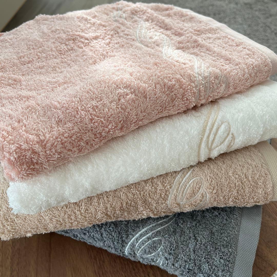 【ホットマン】プレジール　ヘアバスタオル　ハンカチ　８点セット　1秒タオル