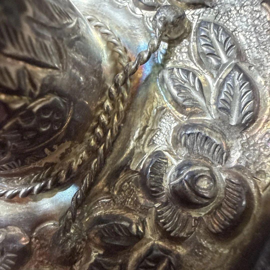 シルバー925 メキシコ　花模様 帽子