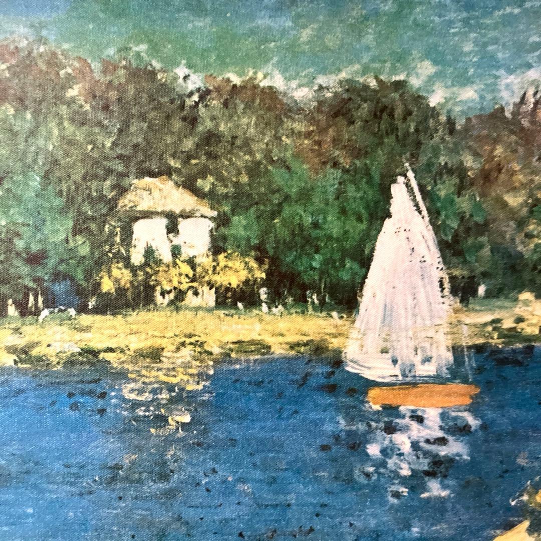 ★クロード・モネ『アルジャントゥイユの停泊地』絵画 ・額縁付き♪