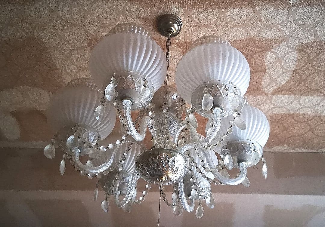 昭和レトロ シャンデリ２個セット